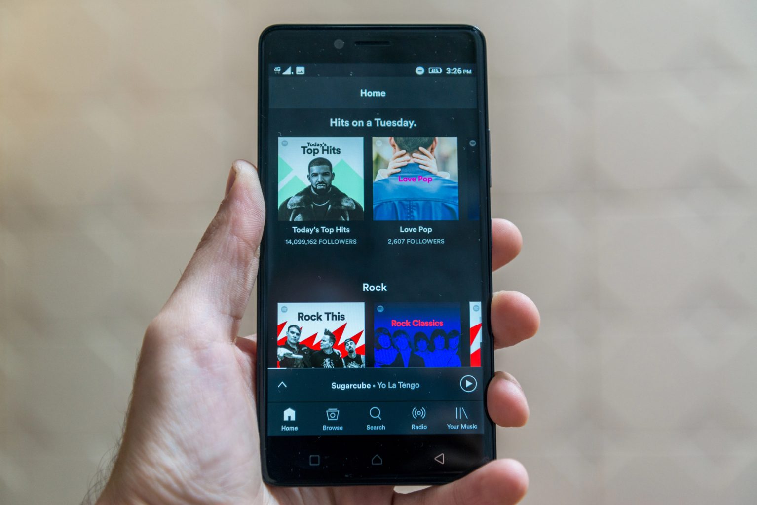 Interface Spotify illustrant le partage de musique en session Jam