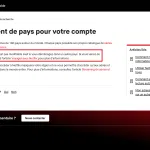 Illustration du changement de pays sur un compte Netflix et de ses limites