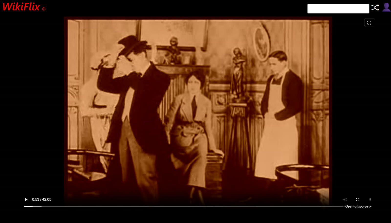 Lecture d'un film muet en streaming gratuit et légal sur Wikiflix